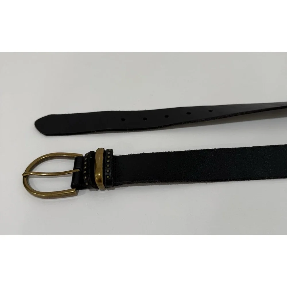 Amsterdam Heritage Black Genuine Leather Belt Women's Size 95 M